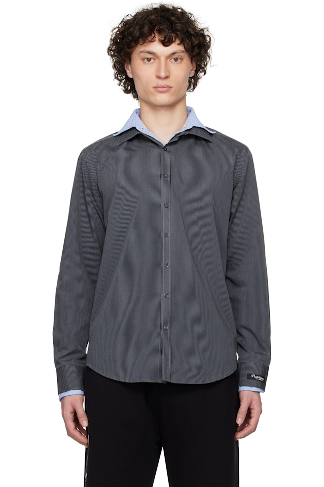

Двухслойная рубашка Prototypes, цвет upcycled stripe shirt
