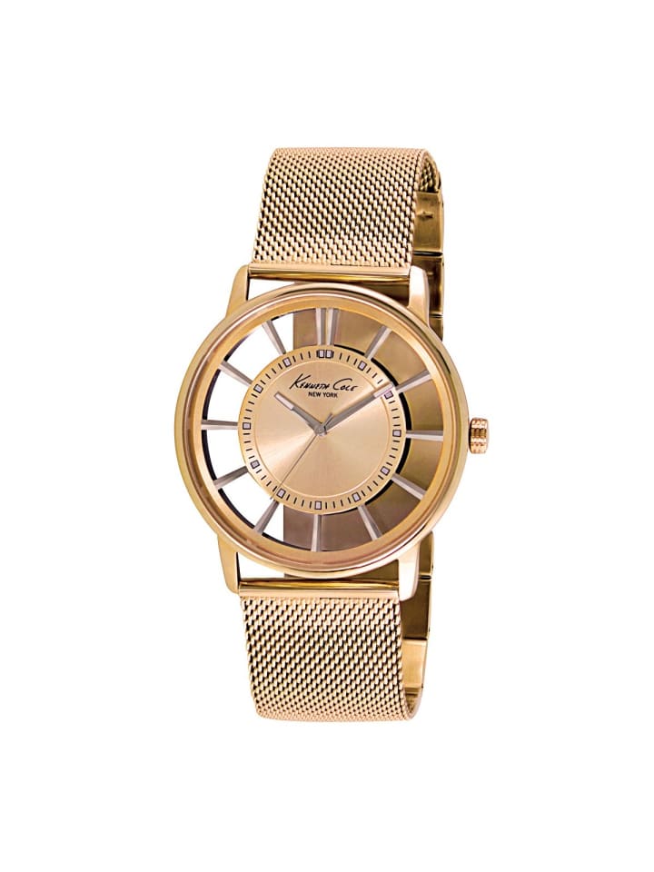 

Kenneth Cole Кварцевые часы 10024607 / KC9288 в золотом исполнении