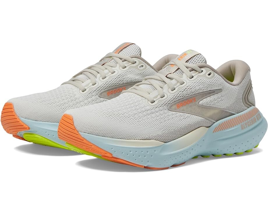 

Кроссовки Brooks Glycerin GTS 21, цвет Coconut/Aqua/Autumn Sunset