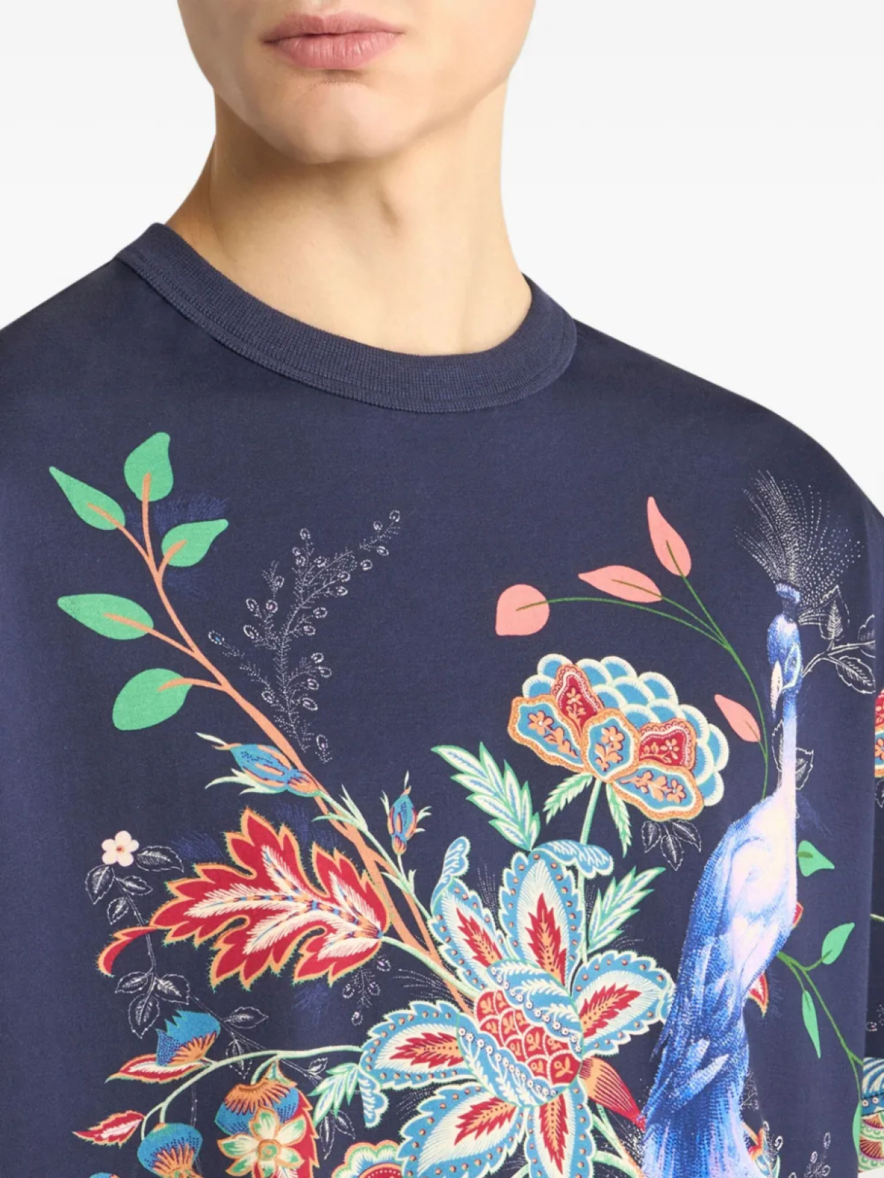 Футболка из хлопка ETRO, синий — фото 4