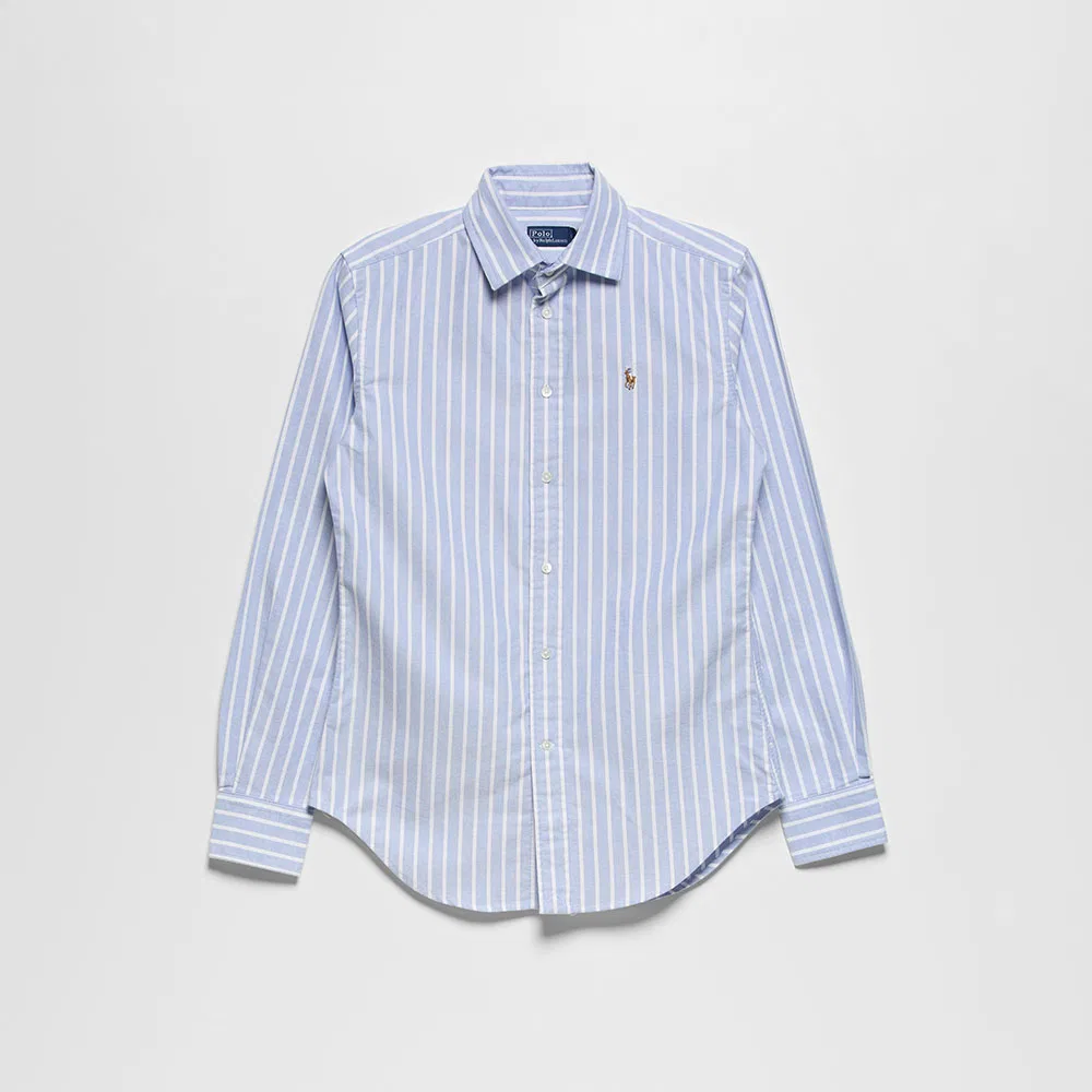 Женская классическая рубашка оксфорд синего цвета от Polo Ralph Lauren