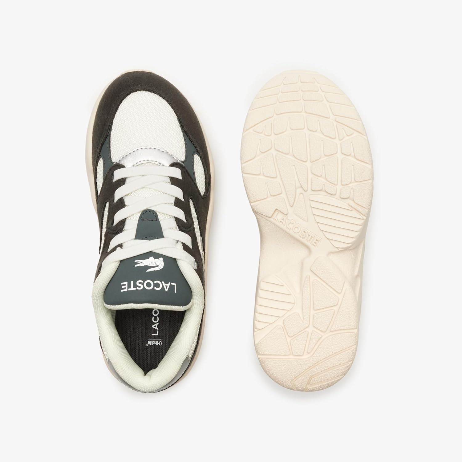 Кроссовки Lacoste для детей и подростков, унисекс, модель Storm, Dark Baobab/Dark Baobab/Mother of Pearl — фото 3