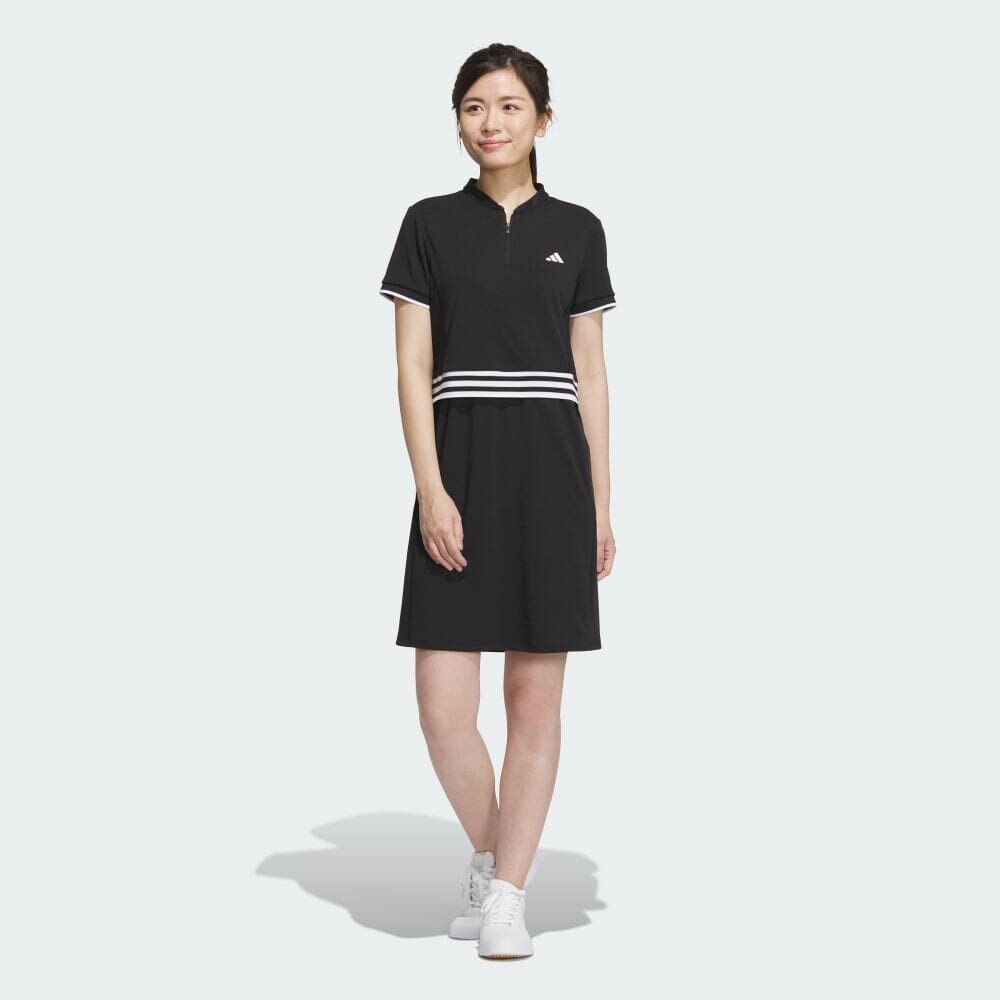 Платье Adidas 3-Stripes Layered Dress, черный