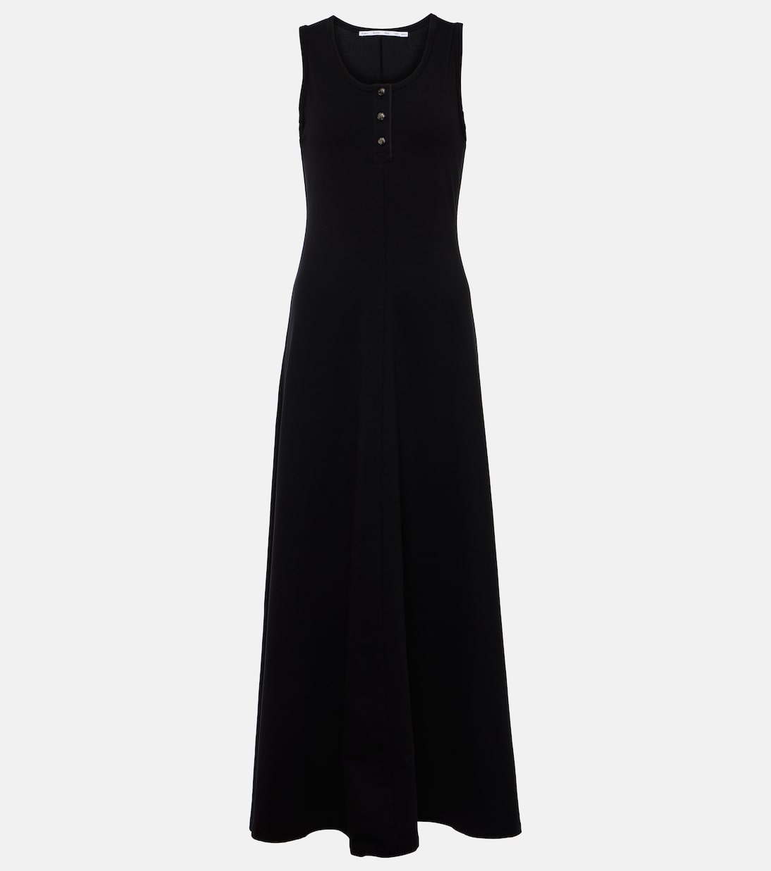 

Платье макси White Label Rey из хлопкового джерси Proenza Schouler, черный