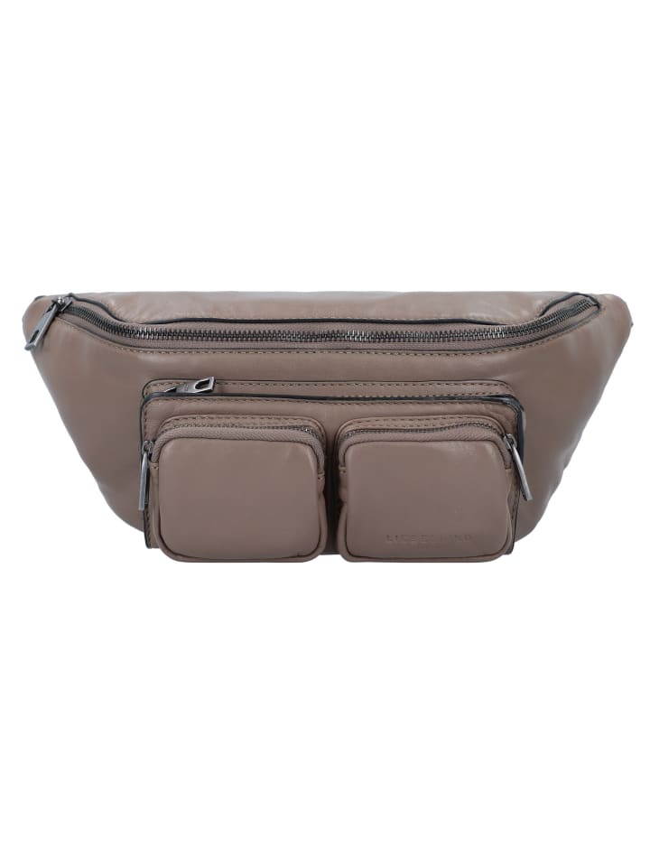 

Поясная сумка Maia M из кожи 32 см нейтрально-серого цвета LIEBESKIND BERLIN