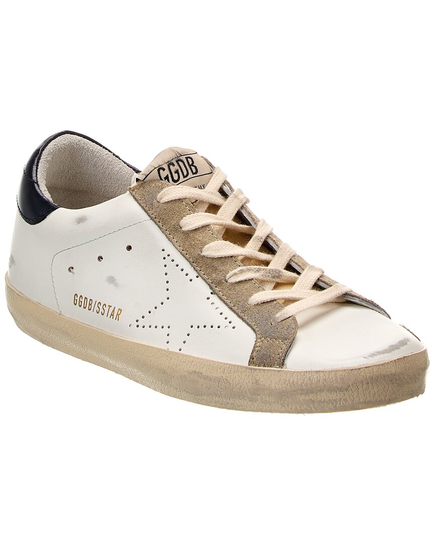 Кроссовки Golden Goose Superstar из кожи и замши