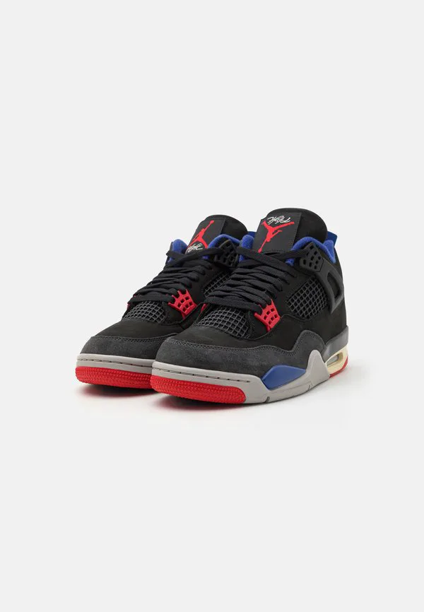 Кроссовки air jordan 4 retro high Jordan, Black/Fire Red/Deep Royal Blue/Dark Smoke Grey/Tech Grey — фото 2