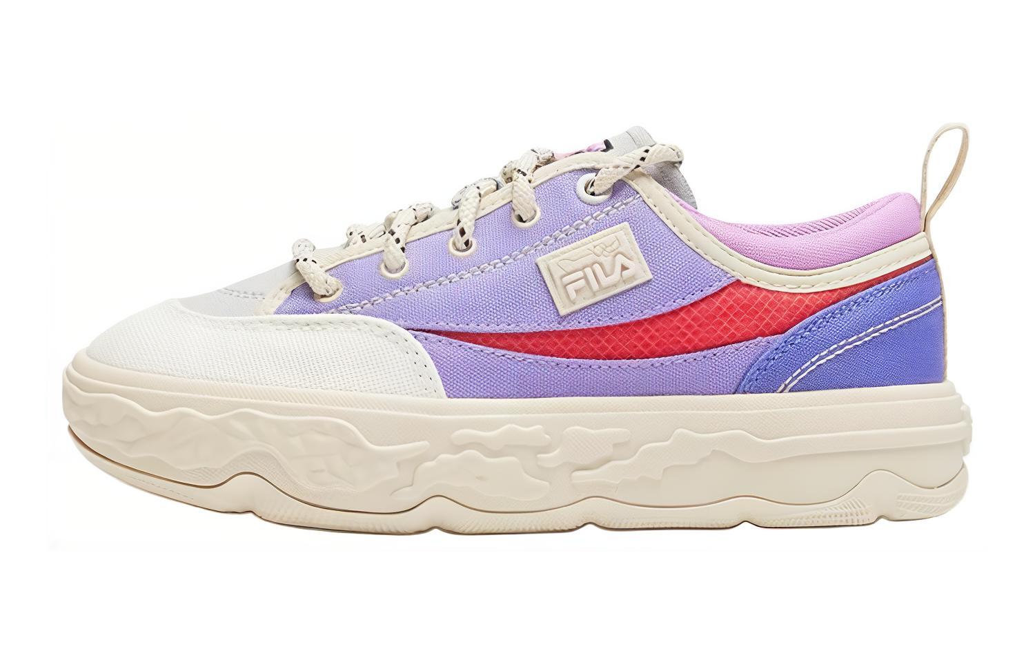 

FILA KIDS Низкие, износостойкие, противоскользящие детские кроссовки для скейтбординга Heritage-FHT, фиолетово-бежевые, для подростков