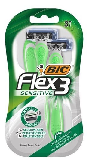 

БРИТВА Bic Flex 3 ЧУВСТВИТЕЛЬНАЯ ДЛЯ БРИТЬЯ 3 ШТ.