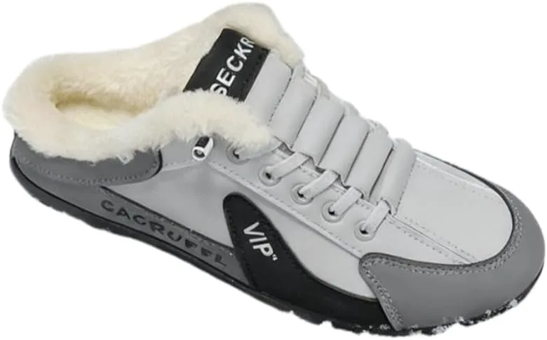 Men's Large-Sized Winter Thick-Feet Warmth-Keeping Casual Shoes FmShi, серый
