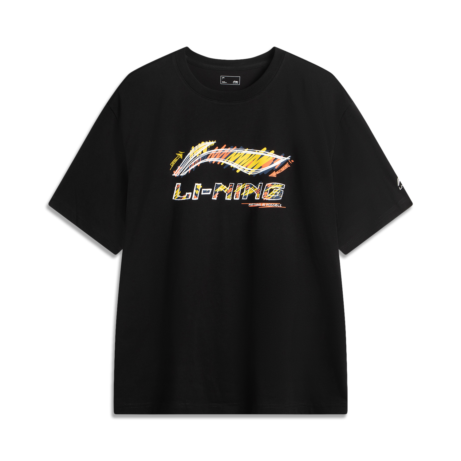 

Мужская футболка LiNing Sports Life Collection, черно-желтая, Черный, Мужская футболка LiNing Sports Life Collection, черно-желтая