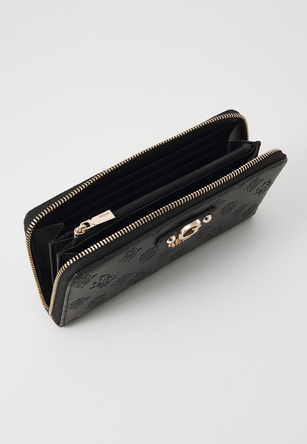 

Кошелек GERTY LARGE ZIP AROUND Guess, черный