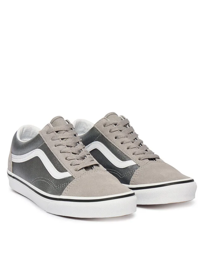 Vans Кроссовки Old Skool VN000D2VSLV1 из серебристой ткани — фото 2