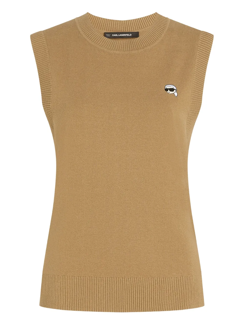 

Топ с логотипом Karl Lagerfeld, бежевый