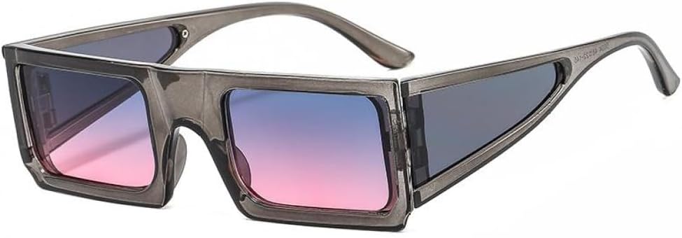 

Модные прямоугольные солнцезащитные очки для женщин и мужчин, с поликарбонатными линзами, в винтажном стиле, для вечеринок и пляжа, защита от ультрафиолета UV400 LVTFCO, C9