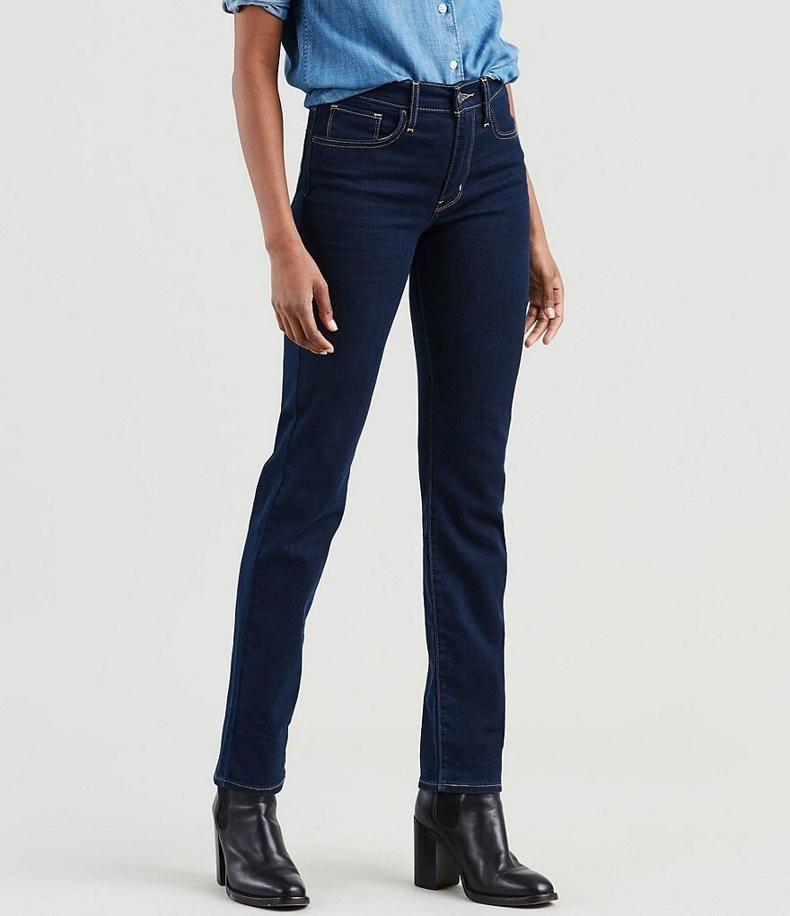 

Прямые джинсы Levi's 724 с высокой посадкой, синий