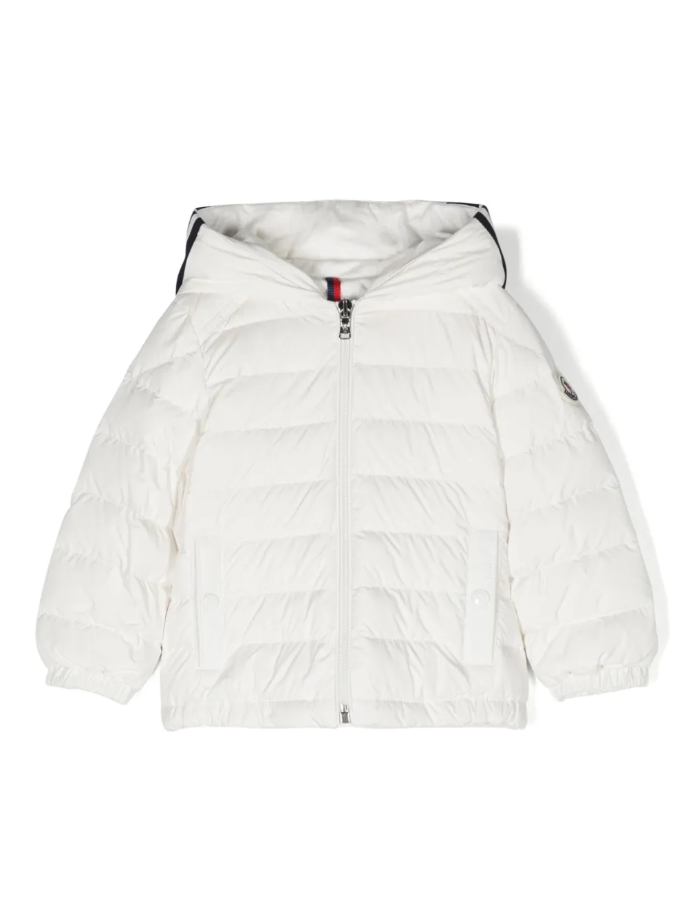 

Пуховик с капюшоном Moncler Enfant, белый