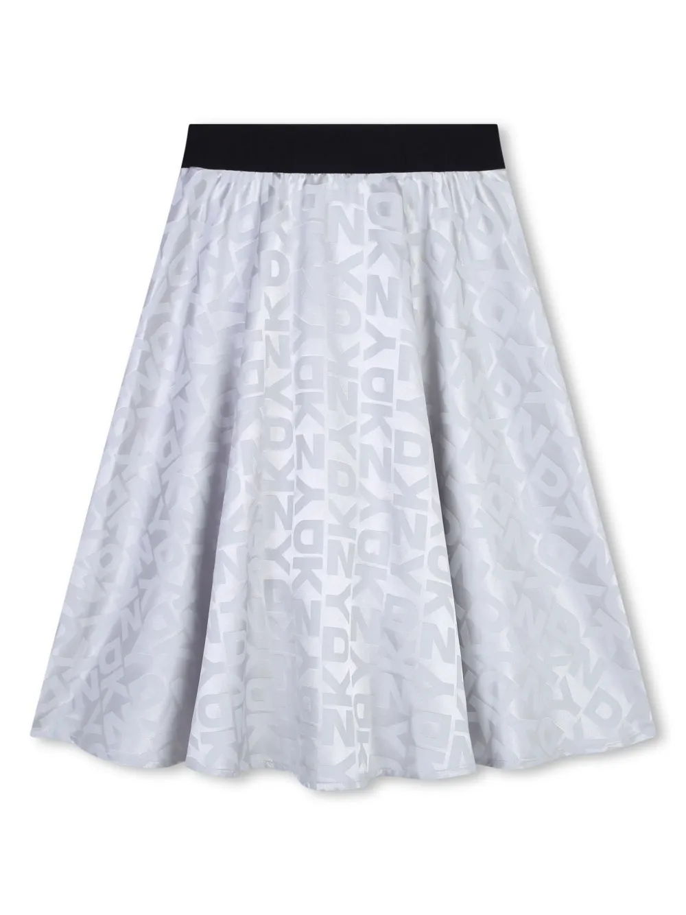 

Юбка с жаккардовым логотипом Dkny Kids, серебяный