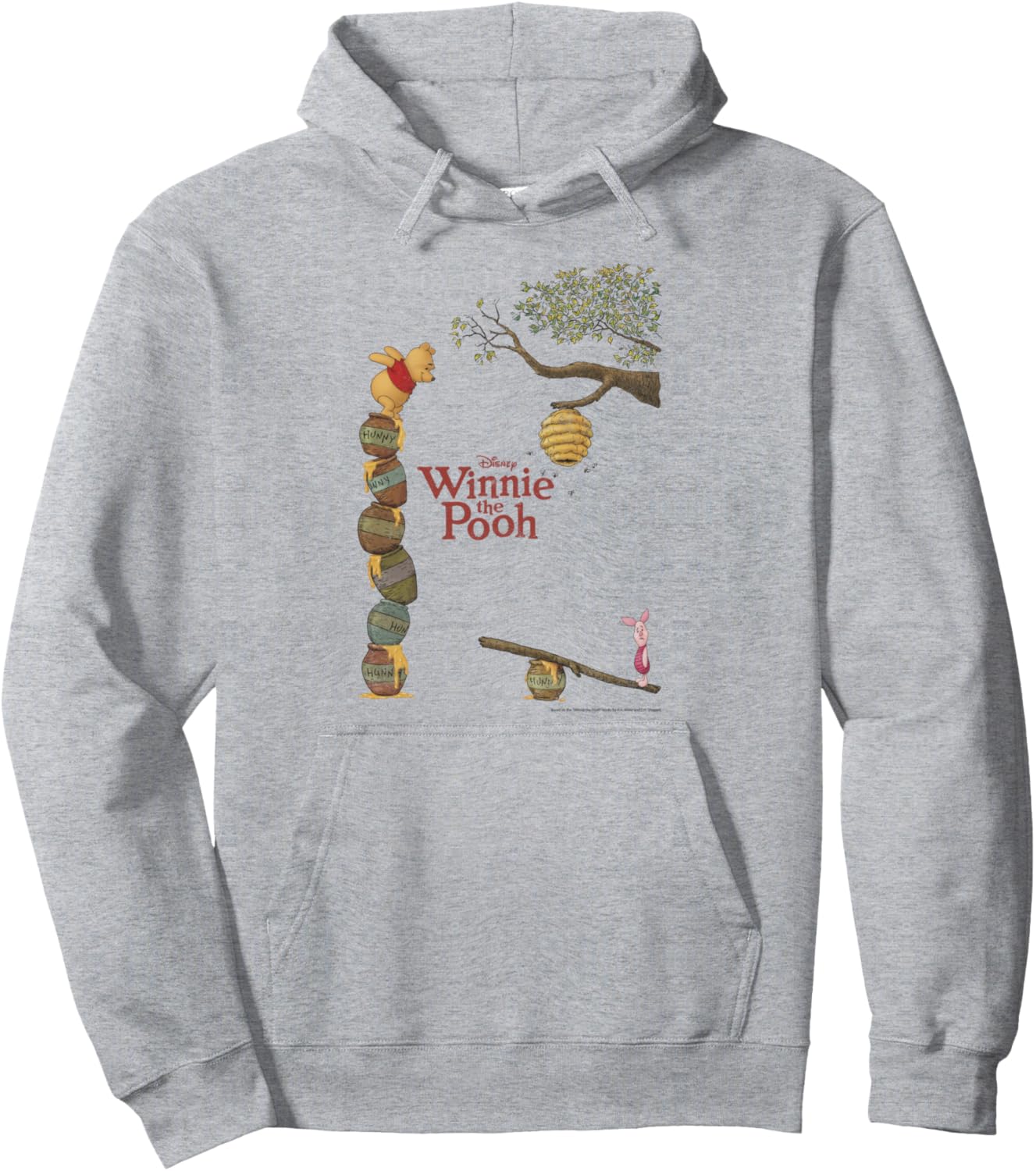 

Худи Disney Винни-Пух и Пятачок «Стопка горшочков с медом», серая, Серый, Худи Disney Винни-Пух и Пятачок «Стопка горшочков с медом», серая