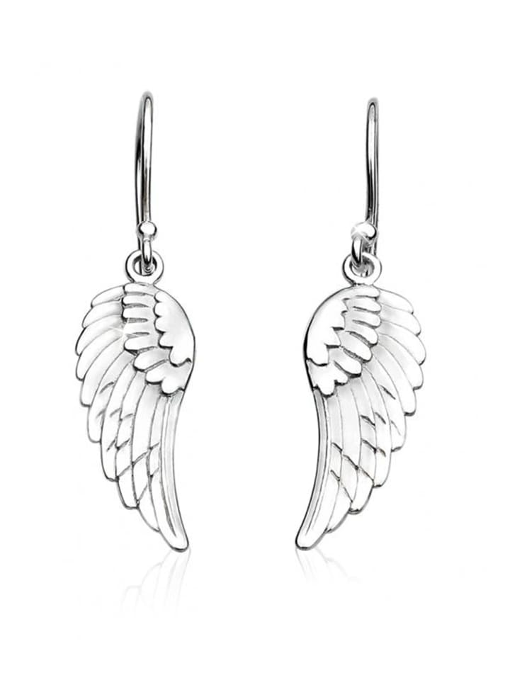 

Nenalina Серьги из серебра 925 пробы с серебряными крыльями