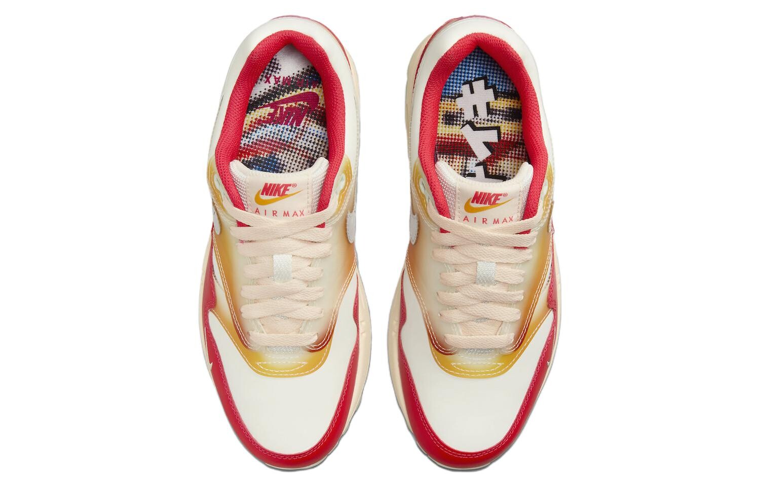 Кроссовки Nike Air Max 1 для женщин, White/Red — фото 4