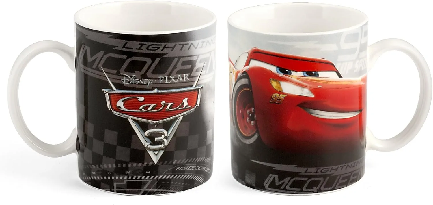 Набор домашних часов-будильника Disney Cars с кружкой, фарфор, красный, 2 шт HOME — фото 2