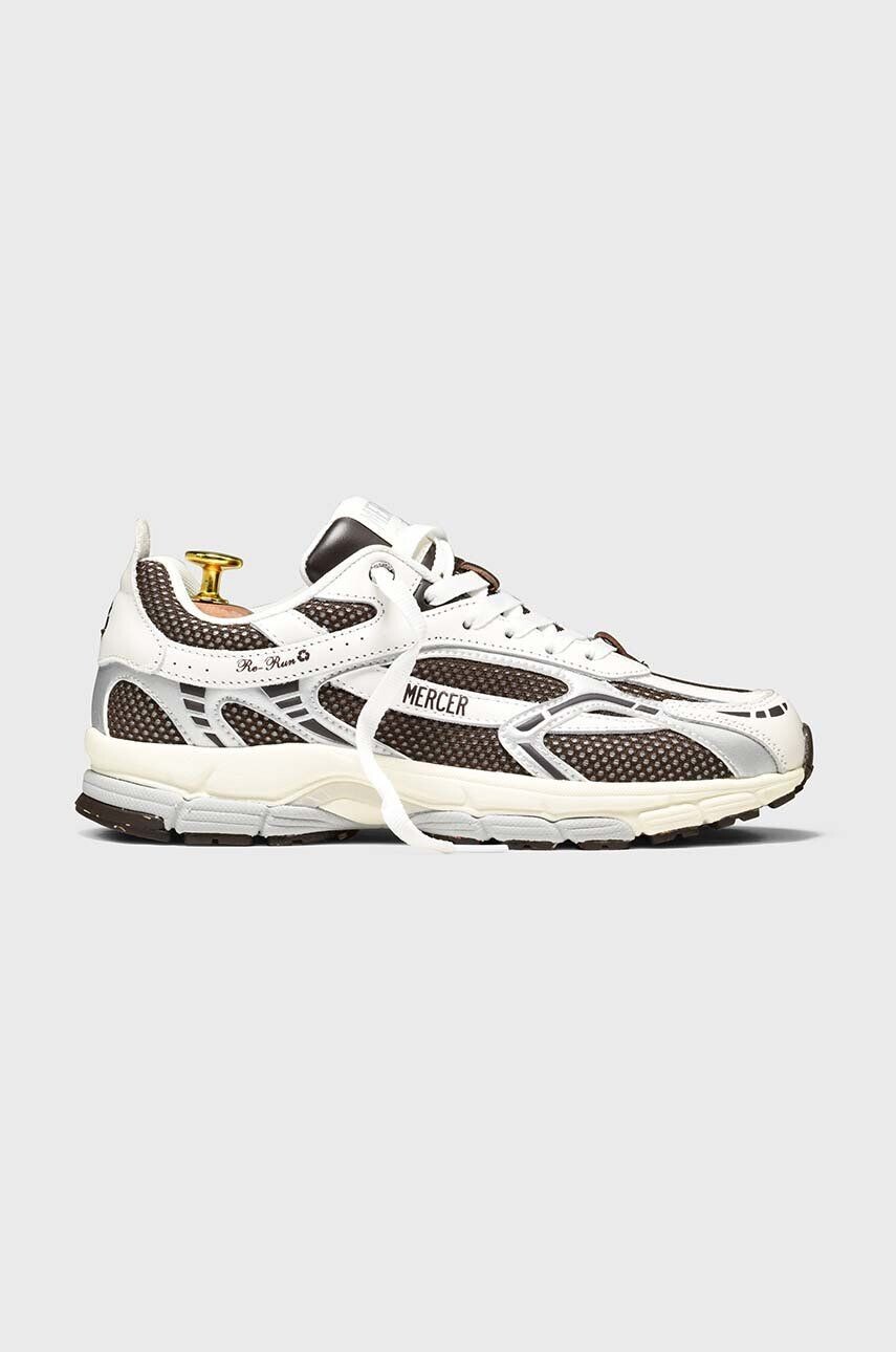 

Кроссовки The Mercer Brand The Re-Run White Silver, коричневый