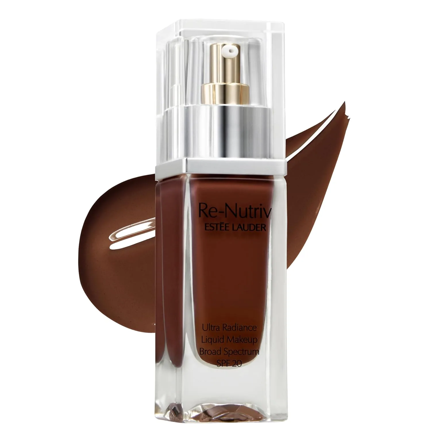 Жидкая тональная основа Estée Lauder Re-Nutriv Ultra Radiance SPF 20 | Роскошная, увлажняющая, стойкая, 30 мл, 8N1 Espresso - Deepest with neutral rich-brown undertones