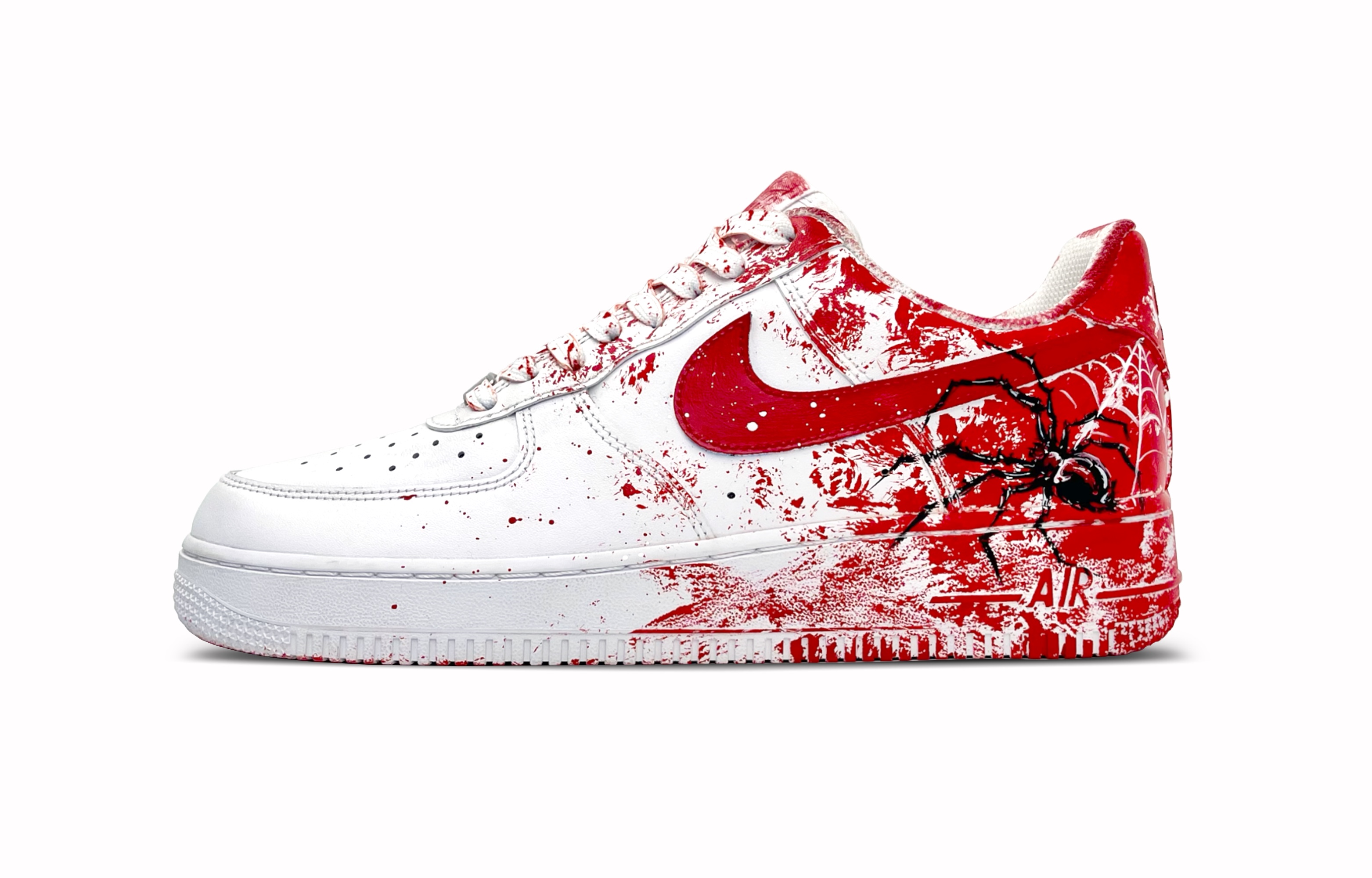 

Nike Кроссовки Air Force 1 для скейтбординга, износостойкие, низкие, мужские, красные, белые