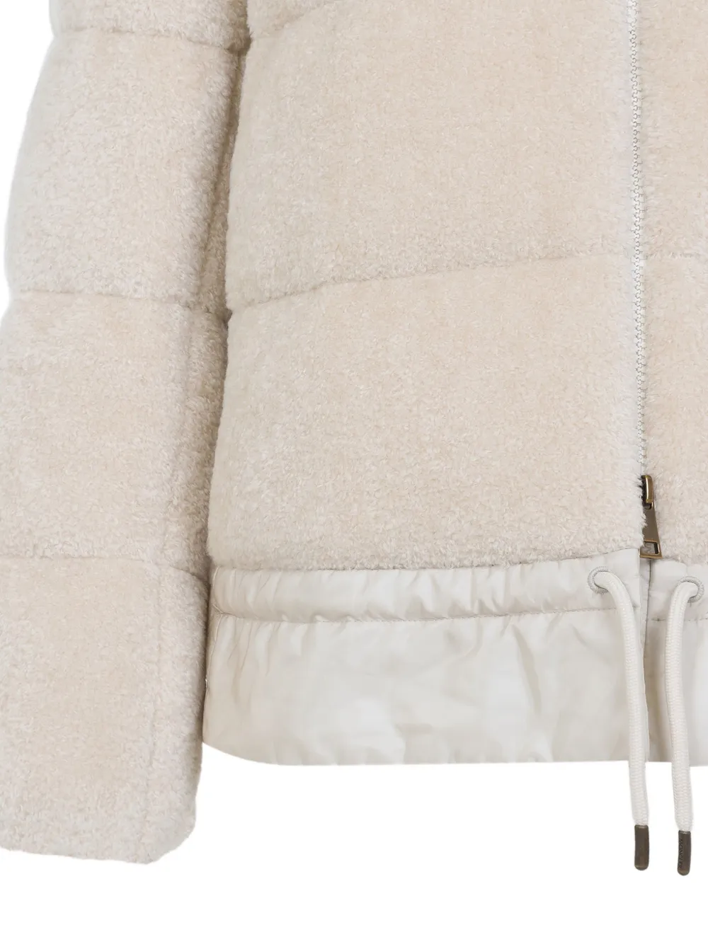 Стеганая куртка Cedre из искусственной овчины Moncler, кремовый — фото 3