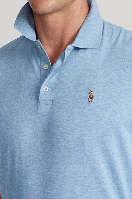 Поло slim fit Polo Ralph Lauren, синий — фото 4
