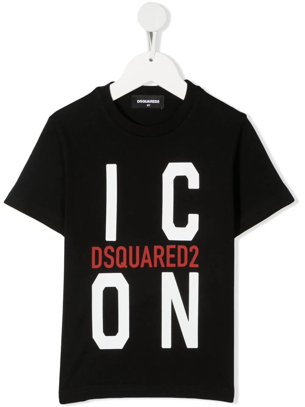 

Футболка с принтом Icon DSQUARED2 KIDS, черный