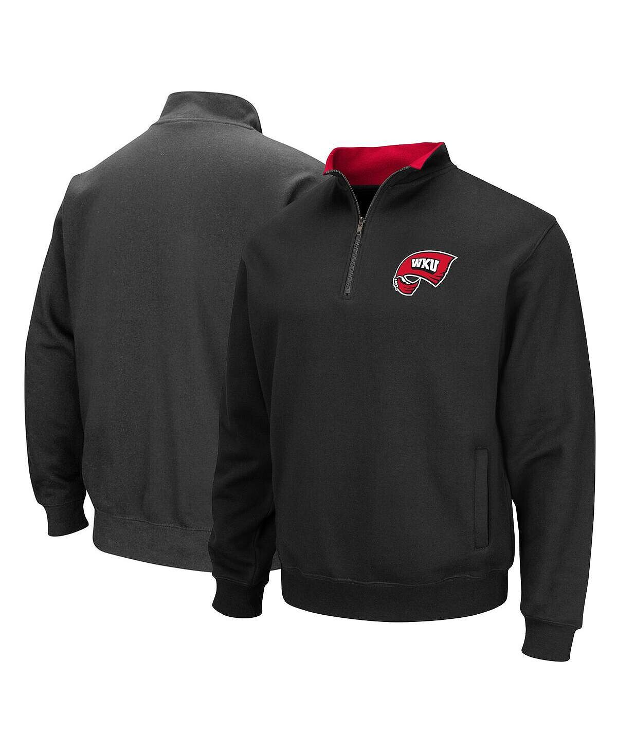 

Мужской черный свитшот с молнией без четверти Western Kentucky Hilltoppers Tortugas Colosseum