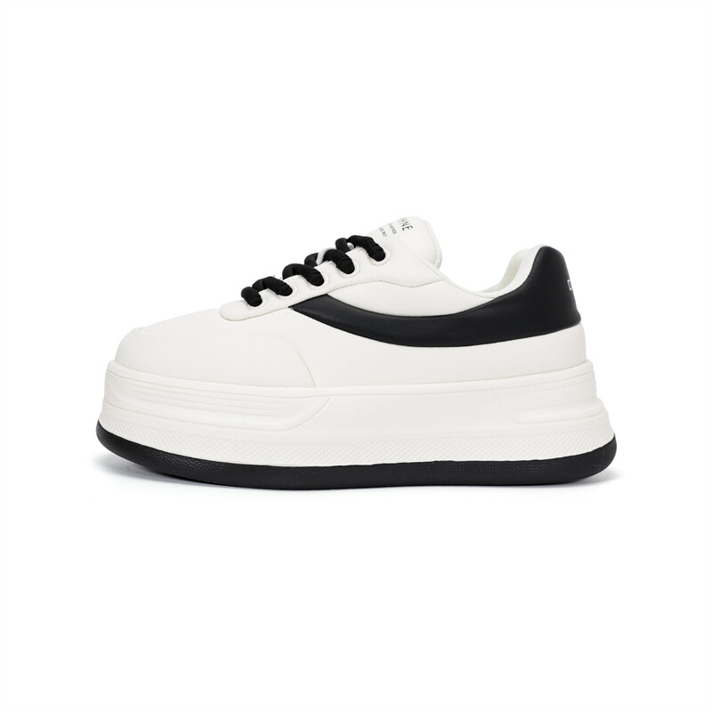 

Кеды DAPHNE Skateboard Shoes Women's Low-Top, бежевый/черный