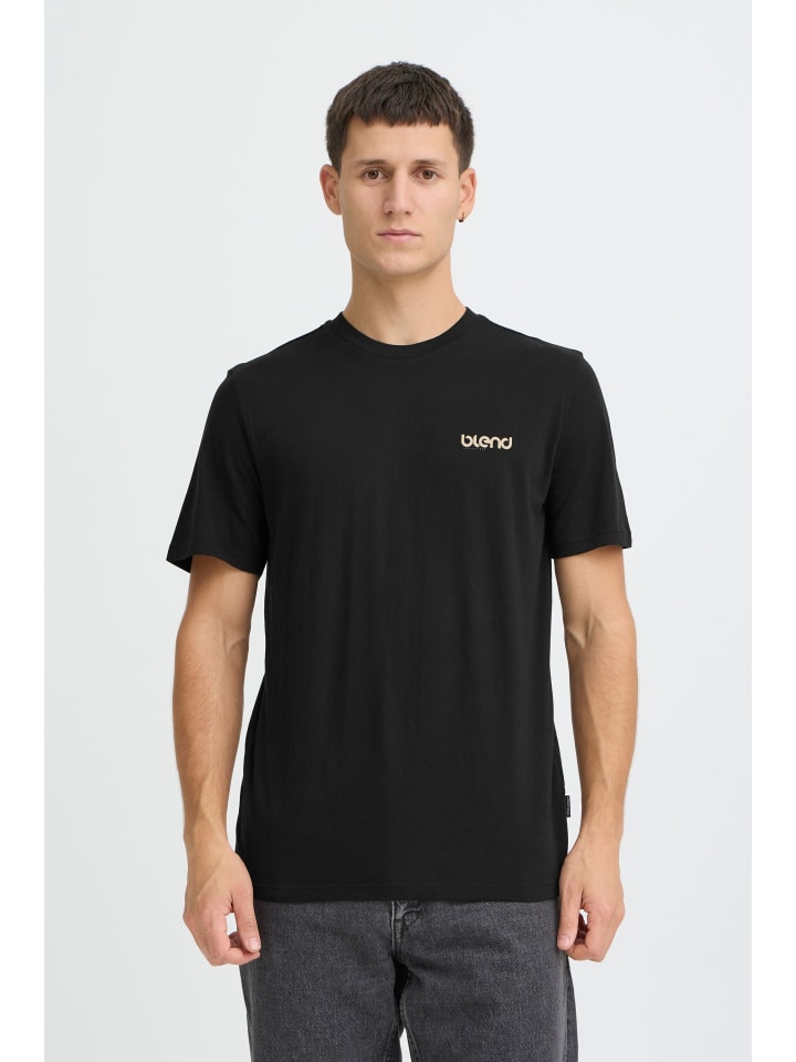 

BLEND Рубашка с круглым вырезом BHMFlow черного цвета