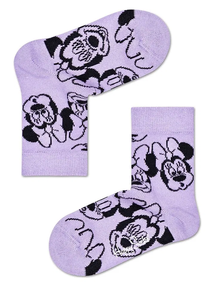 Носки графические, Happy Socks, лиловый