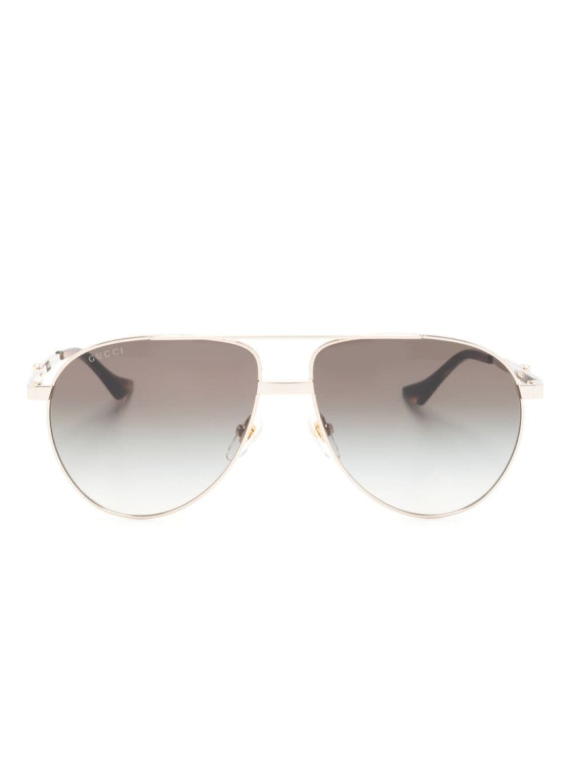 

Gucci Eyewear солнцезащитные очки-пилоты с эффектом градиента, золотистый