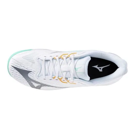 Теннисные кроссовки «Wave Exceed 6 OC» от Mizuno, White X Green — фото 4