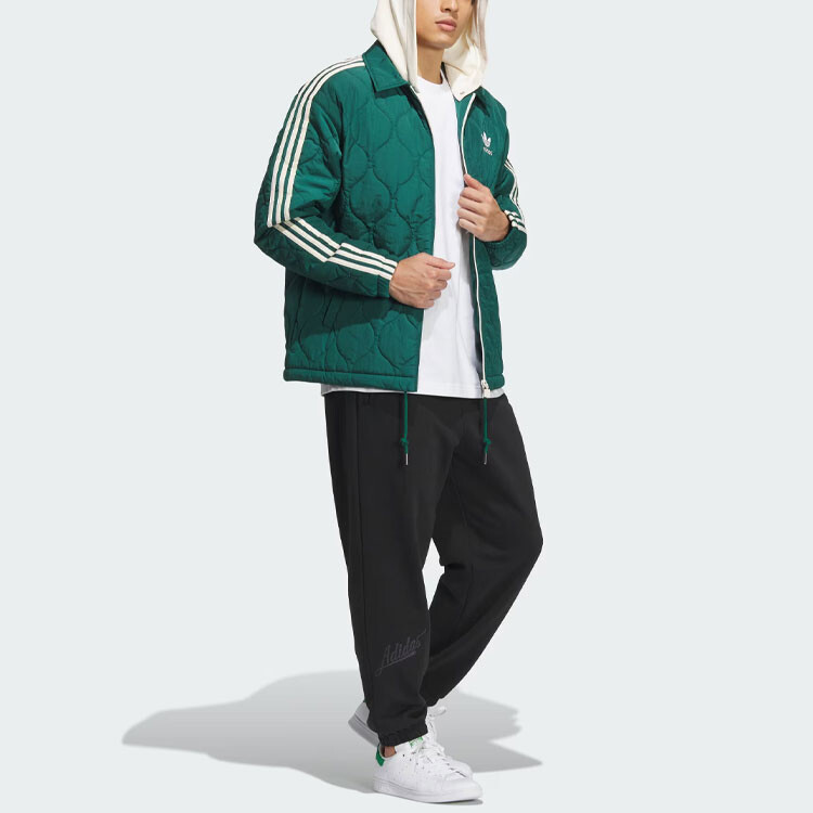 Куртка мужская лесная зеленая Adidas Originals, зеленый — фото 4