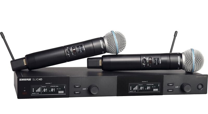 

Беспроводная система Shure SLXD24D/B58-J52 Dual Wireless System w/ 2x SLXD2/B58 Handheld Microphone