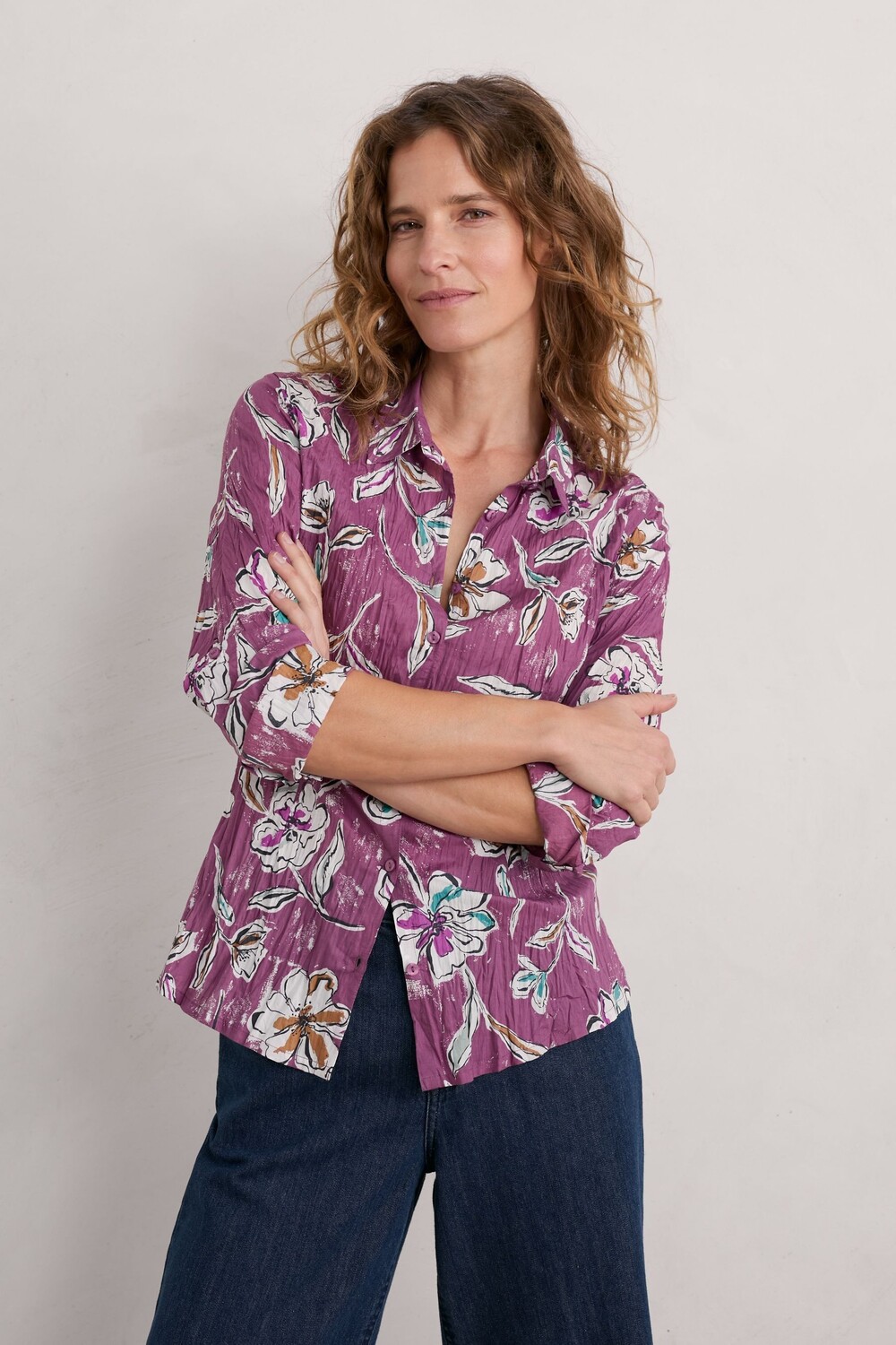 

Рубашка Seasalt Cornwall Larissa из натурального хлопка Seasalt Cornwall, фиолетовый