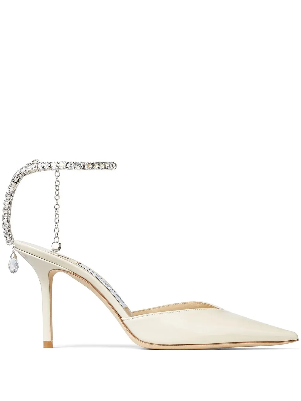 Туфли Saeda 85 с заостренным носком JIMMY CHOO, нейтральный