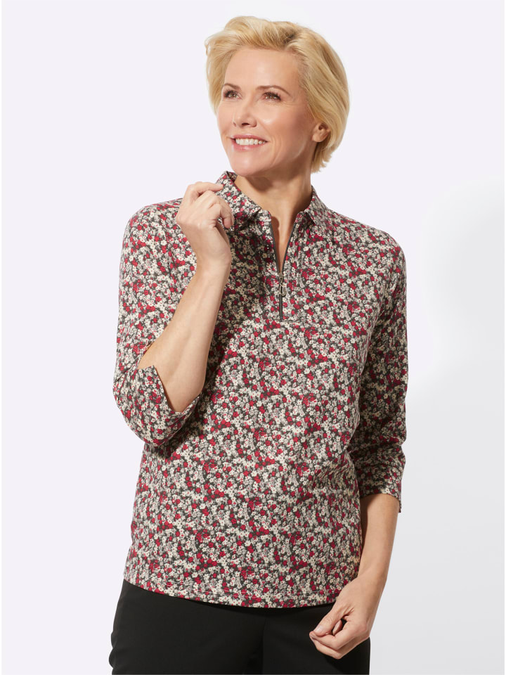 

Рубашка-поло с принтом красного и серого цвета WITT WEIDEN