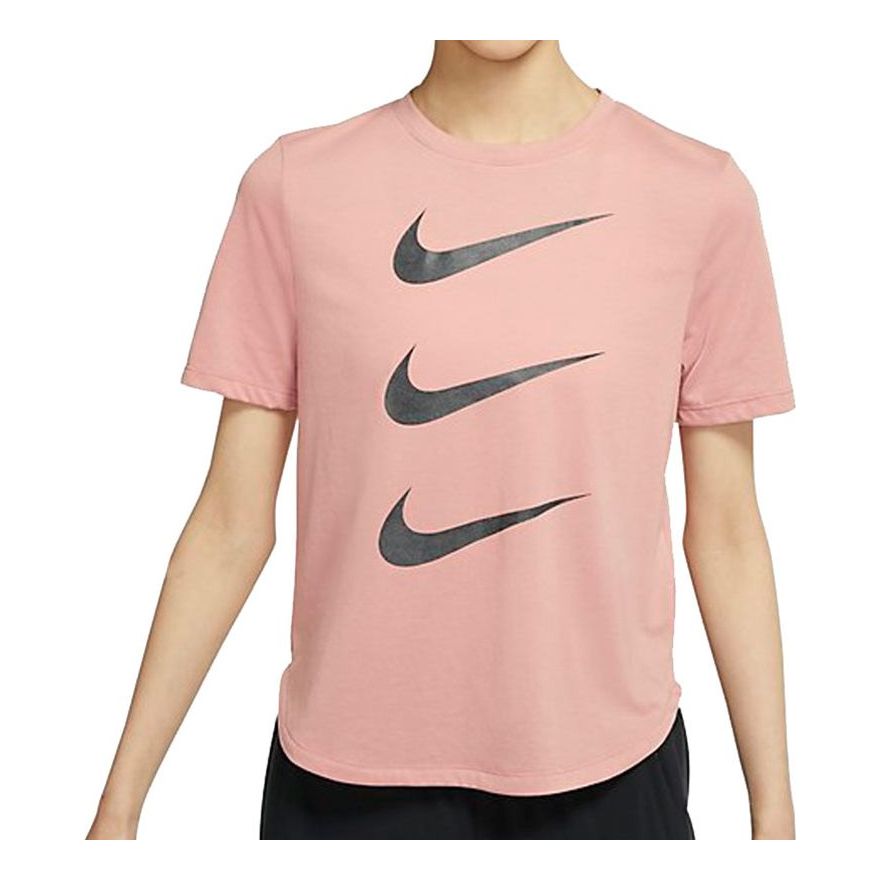 

Футболка (WMNS) Nike Logo Printed Sports Crew NeckShort Sleeve T-Shirt Pink