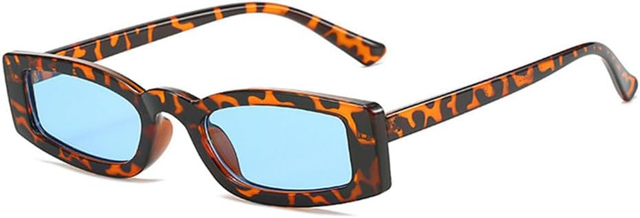 

Женские солнцезащитные очки в маленькой оправе, леопардовый синий цвет, защита от ультрафиолета UV400, для занятий спортом на открытом воздухе, бега и езды на велосипеде generic, Leopard-blue.