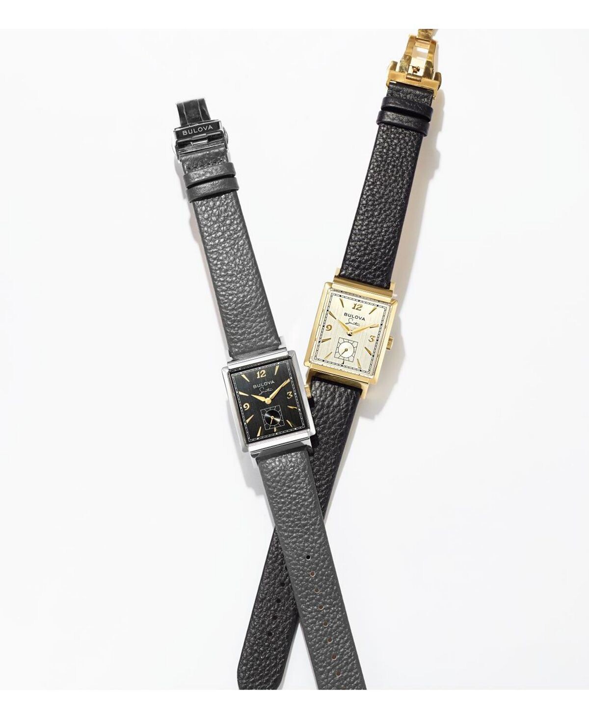 Мужские часы Frank Sinatra My Way с серым кожаным ремешком, 29,5 x 47 мм Bulova — фото 3