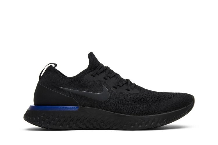 

Кроссовки Nike Epic React Flyknit 'Black Racer Blue', черный