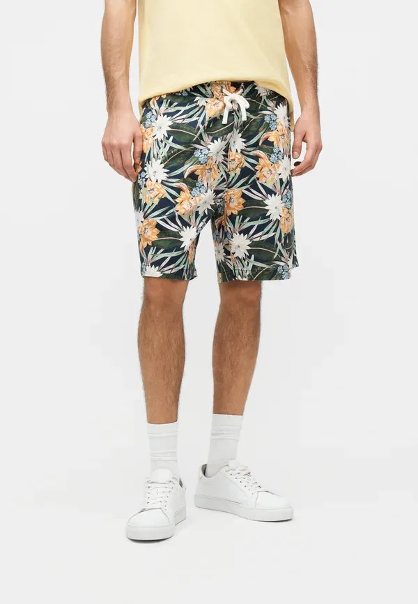 Шорты Tommy Hilfiger Dover floral seasonal quality, цвет угольно-синий