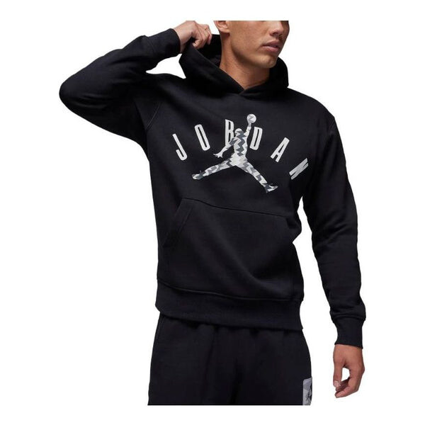 

Толстовка Air Jordan Flight MVP Hoodie 'Black White', черный