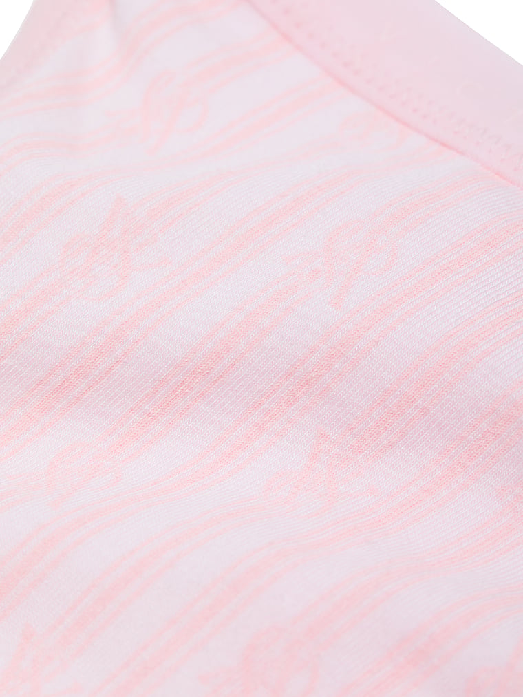 Трусики-Бикини из эластичного хлопка-стринги Victoria'S Secret, smooth pretty blossom stripes — фото 4